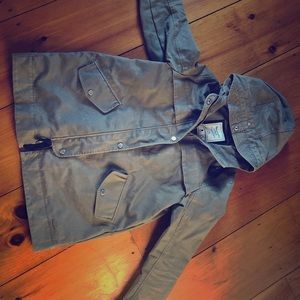 Abercrombie and Fitch Olive Green Rain Jacket